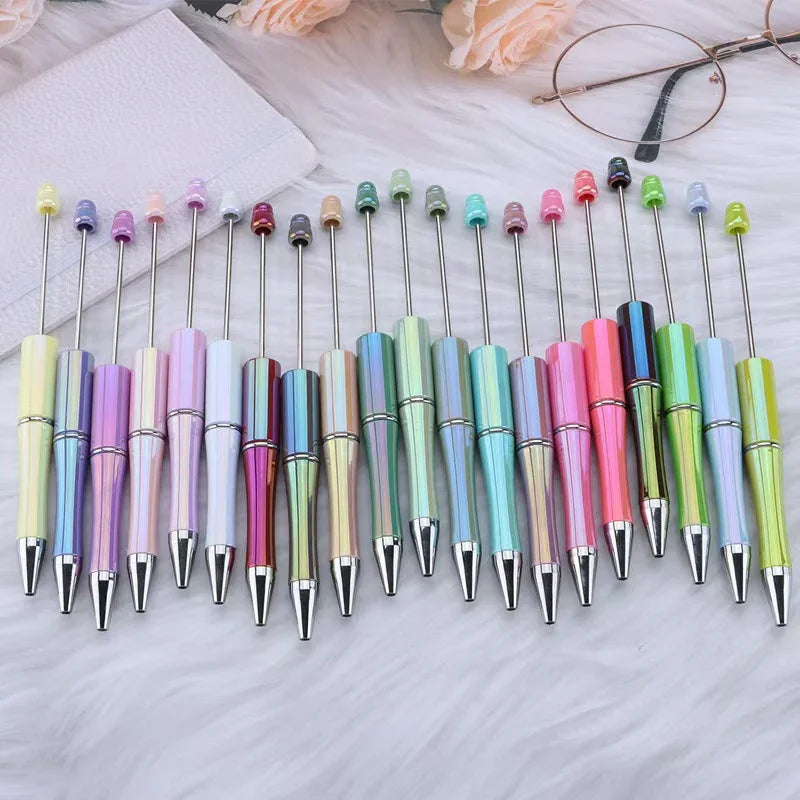 Colorful bead pen, colorful gift pen, rotating plastic ballpoint pen