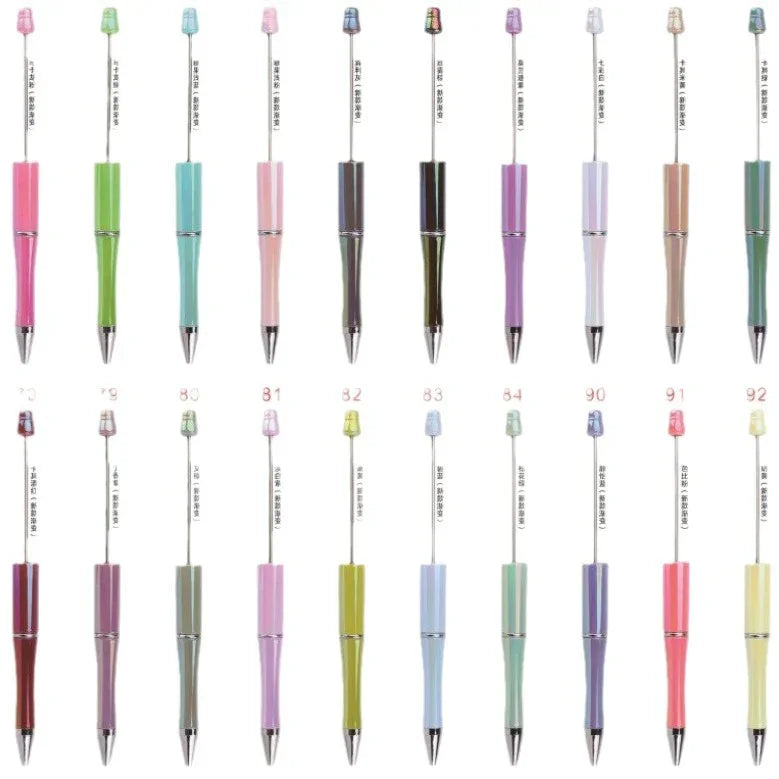 Colorful bead pen, colorful gift pen, rotating plastic ballpoint pen