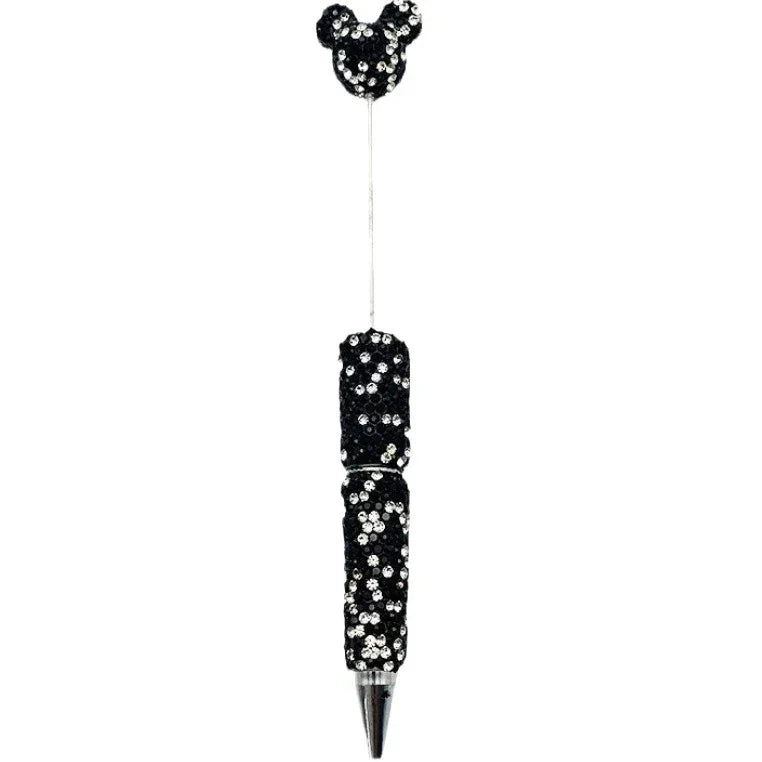 Mickey Mouse head full diamond bead pen Creative cartoon beaded diamond ballpoint pen