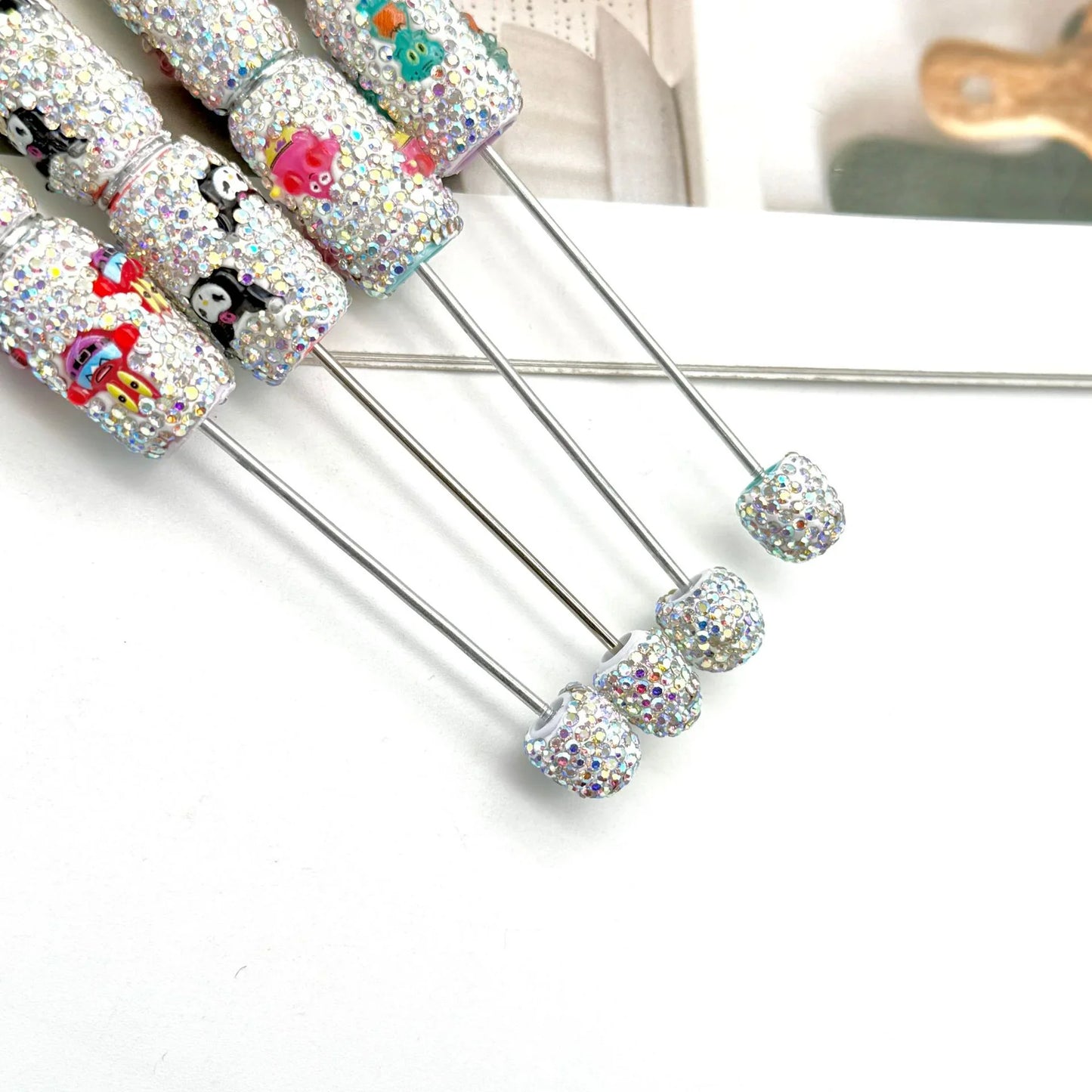 Cartoon diamond bead pen creative Labubu Halloween ballpoint pen