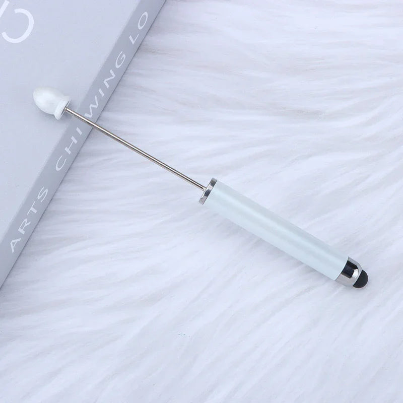 No coil touch screen bead pen hand-threaded cute bead pen
