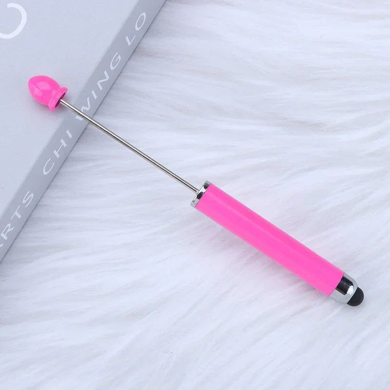 No coil touch screen bead pen hand-threaded cute bead pen