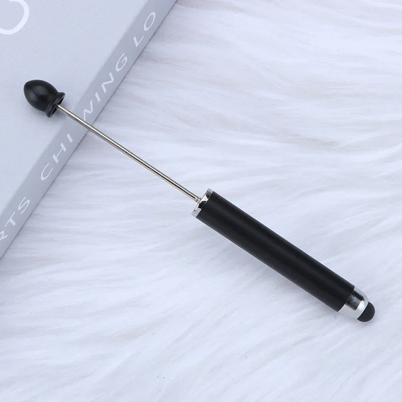 No coil touch screen bead pen hand-threaded cute bead pen