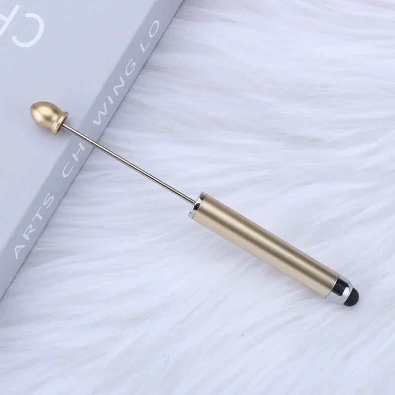 No coil touch screen bead pen hand-threaded cute bead pen