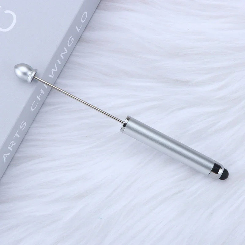 No coil touch screen bead pen hand-threaded cute bead pen