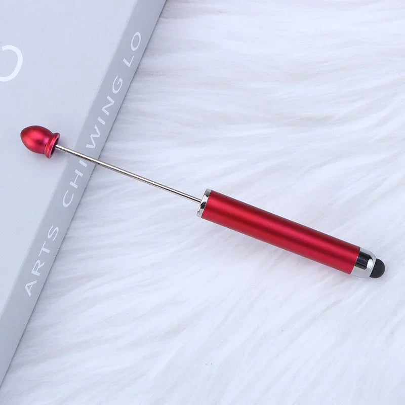 No coil touch screen bead pen hand-threaded cute bead pen