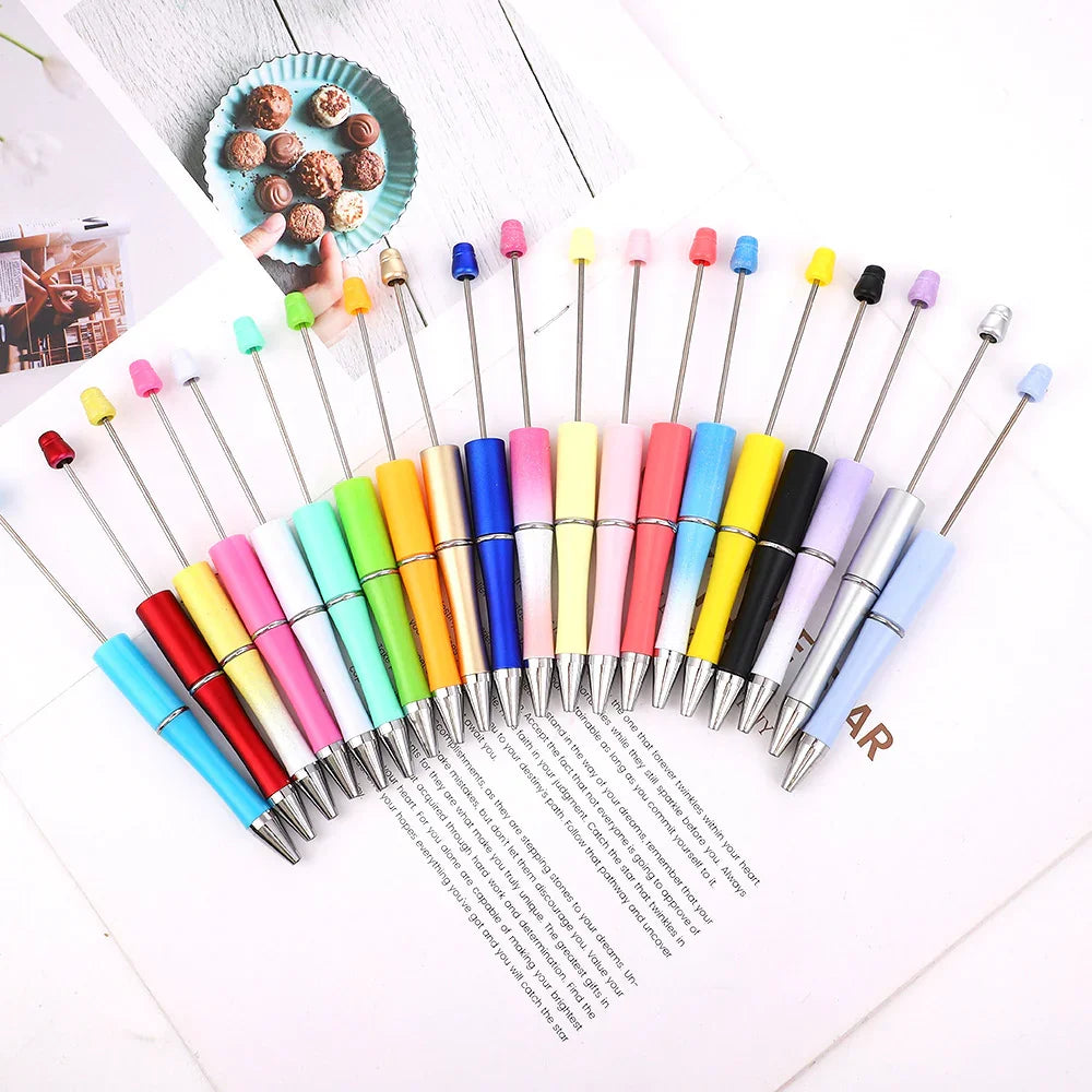 Colorful multi-color spray paint cute grain pen three-color gradient bead pen