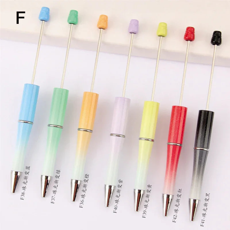 Colorful multi-color spray paint cute grain pen three-color gradient bead pen
