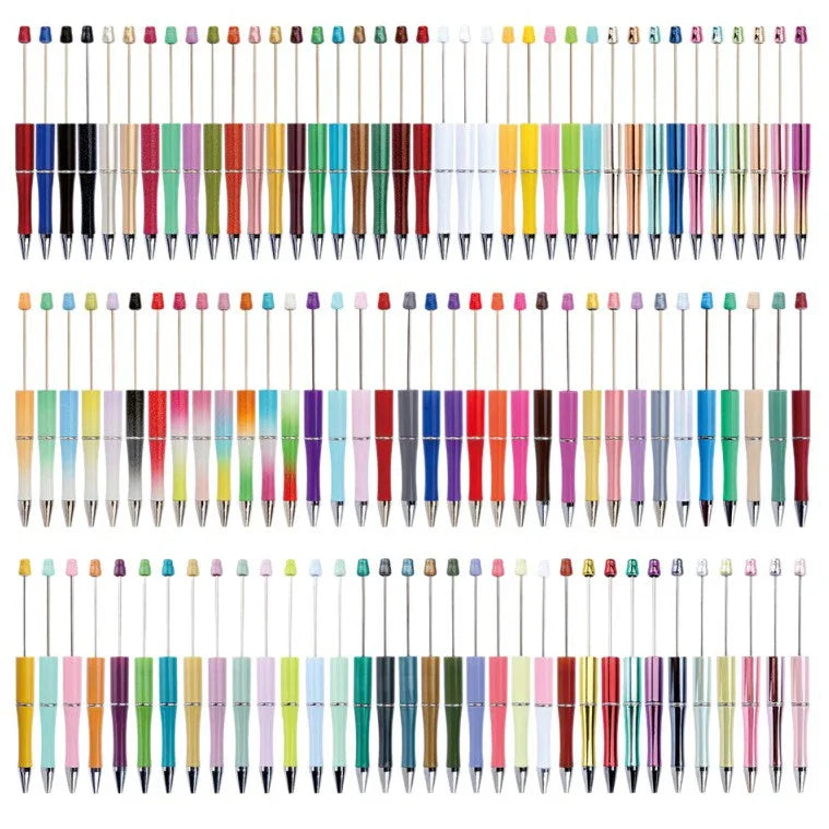 Colorful multi-color spray paint cute grain pen three-color gradient bead pen
