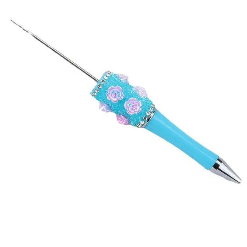 Sugar Flower Bead Pen Educational Rose Twirl Ballpoint Pen