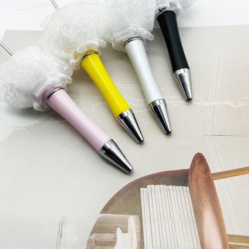 Pearl mesh bead pen educational handmade bead pen