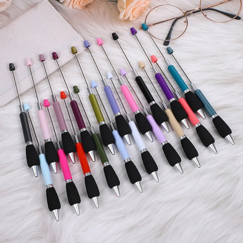 Push bead pen sponge grip ballpoint pen puzzle handmade cute pen