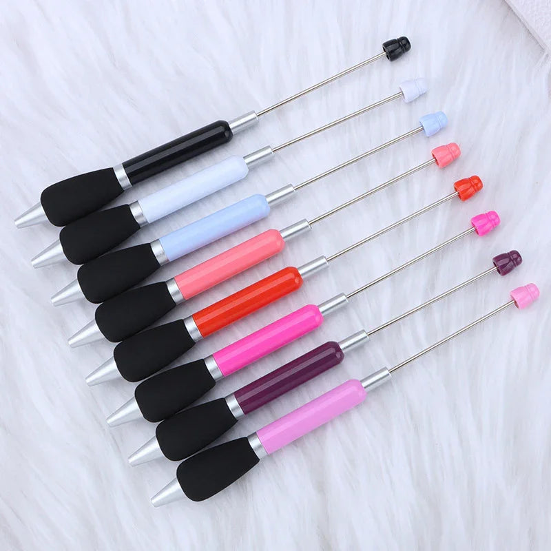 Push bead pen sponge grip ballpoint pen puzzle handmade cute pen