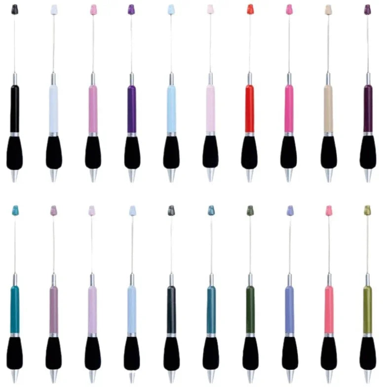 Push bead pen sponge grip ballpoint pen puzzle handmade cute pen