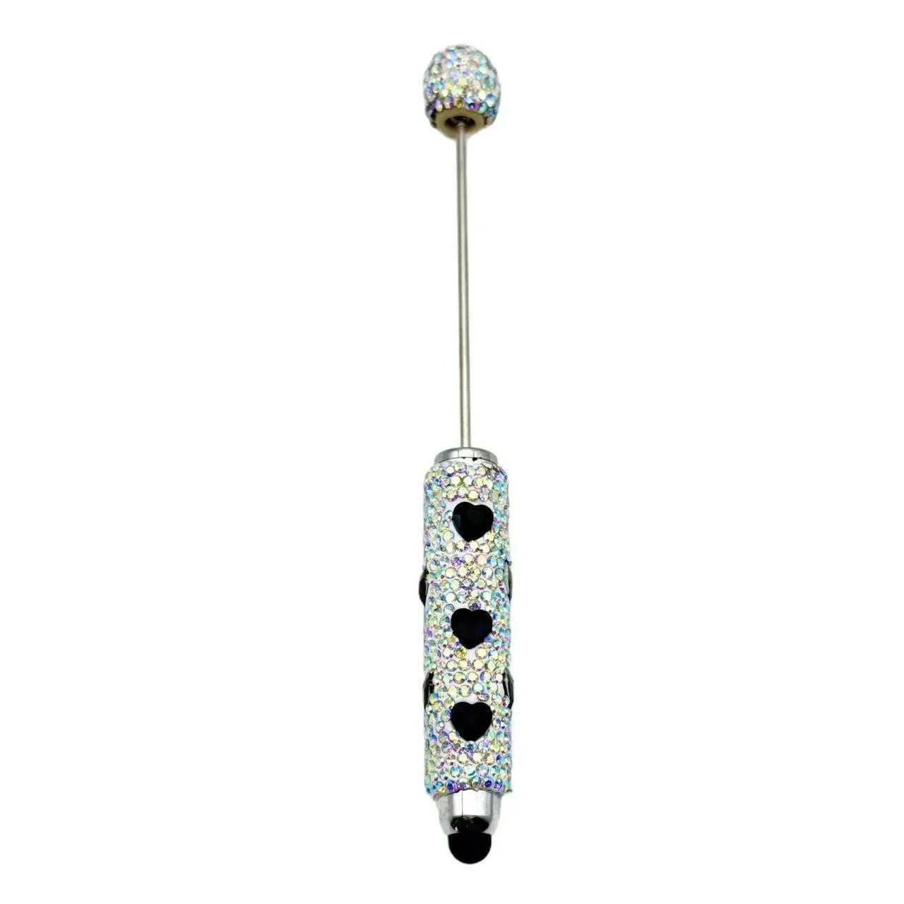 Heart Touch Screen Diamond Bead Pen Colorful Rhinestone Cute Grain Pen Multifunctional Touch Capacitive Pen