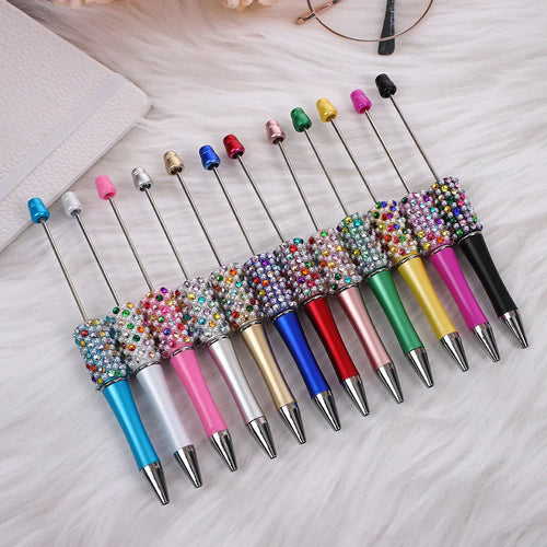 Candy Pearl Bead Pen Colorful UV Electroplating Ballpoint Pen Educational Ballpoint Pen