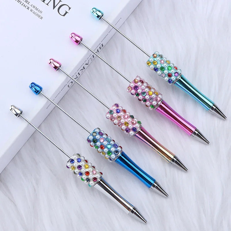 Candy Pearl Bead Pen Colorful UV Electroplating Ballpoint Pen Educational Ballpoint Pen