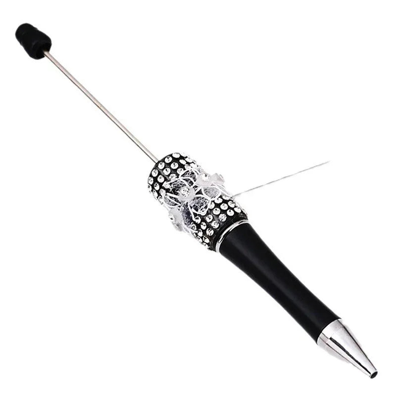 Butterfly mesh beaded pen Purely handmade diamond beaded pen
