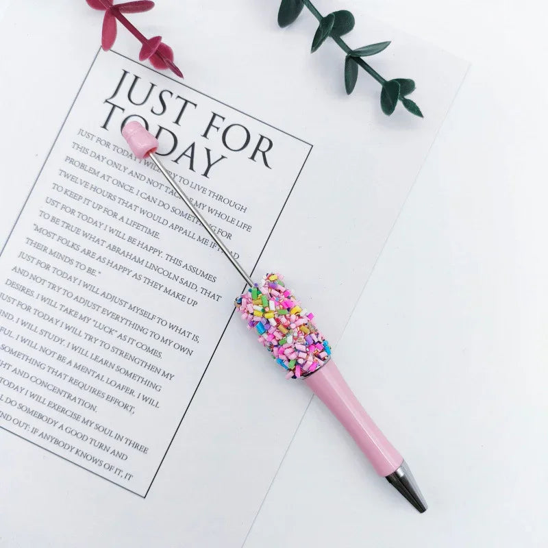 Rainbow candy bead pen ins color oxhide candy ballpoint pen