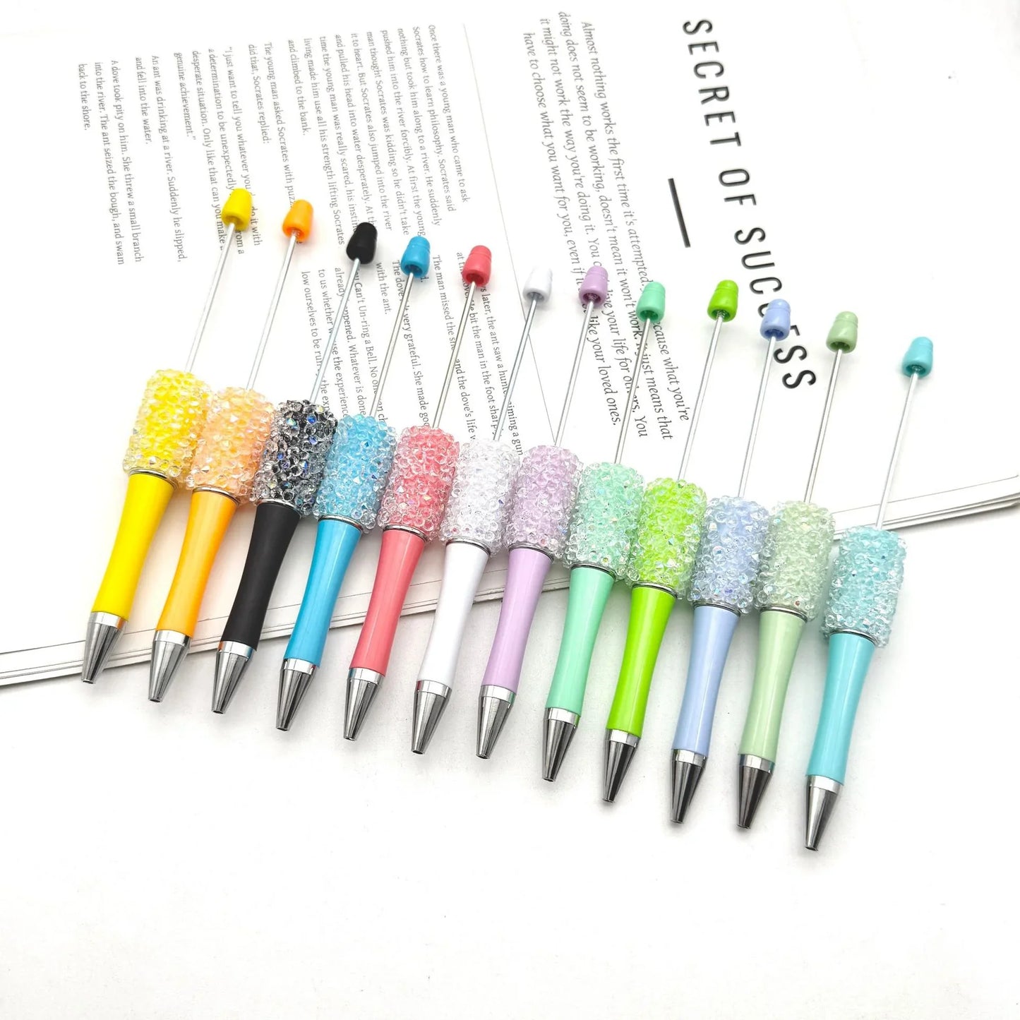 Resin Starry Bead Pen Fun Sugar Rhinestone Cute Grain Pen