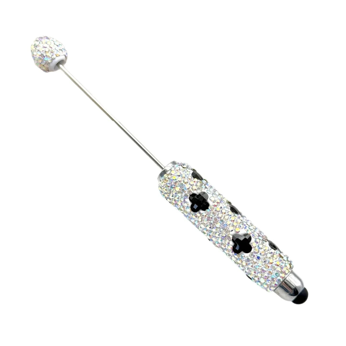 Touch screen diamond bead pen with four-leaf clover pattern