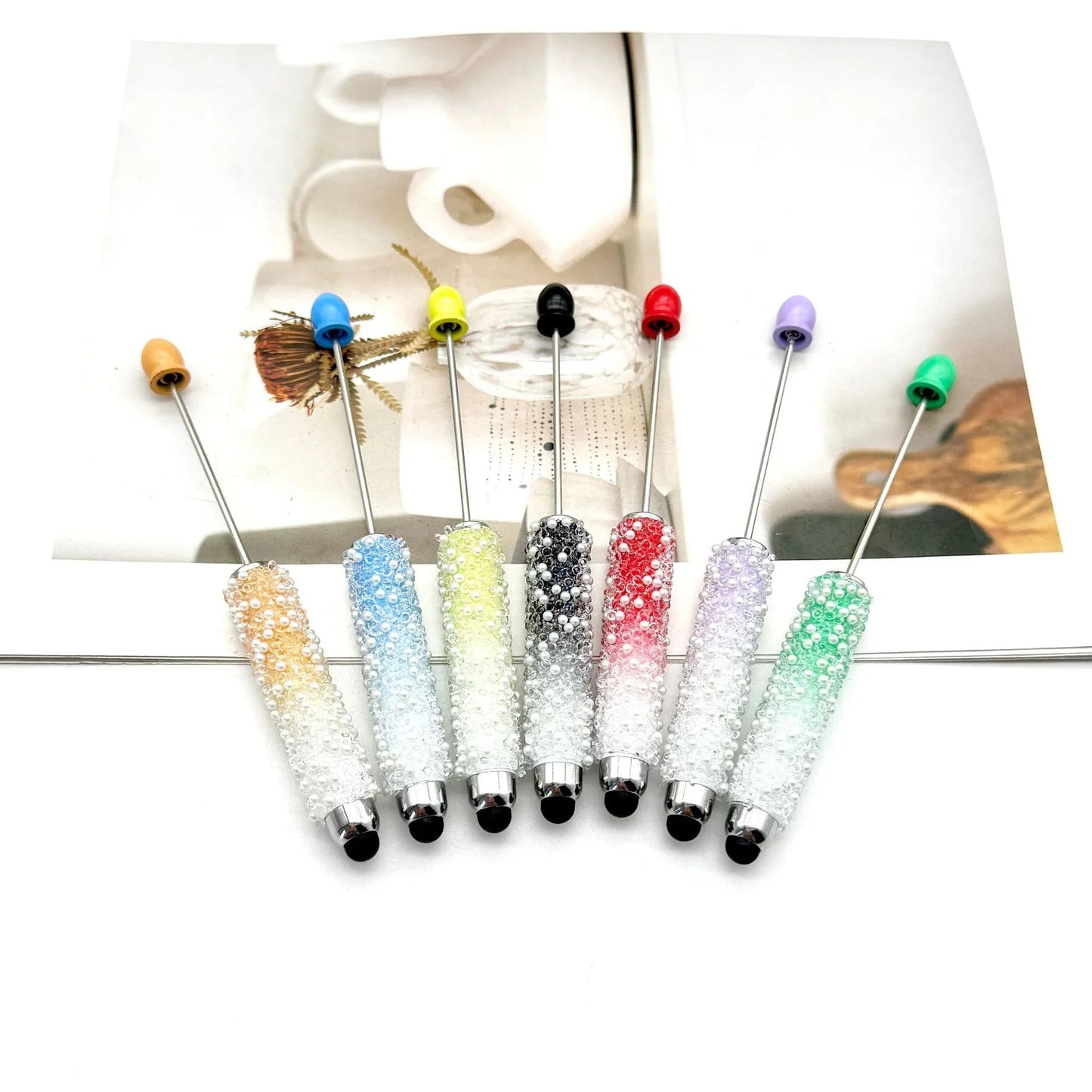 Gypsophila Touch Screen Diamond Bead Pen with Fun Sugar Pearls