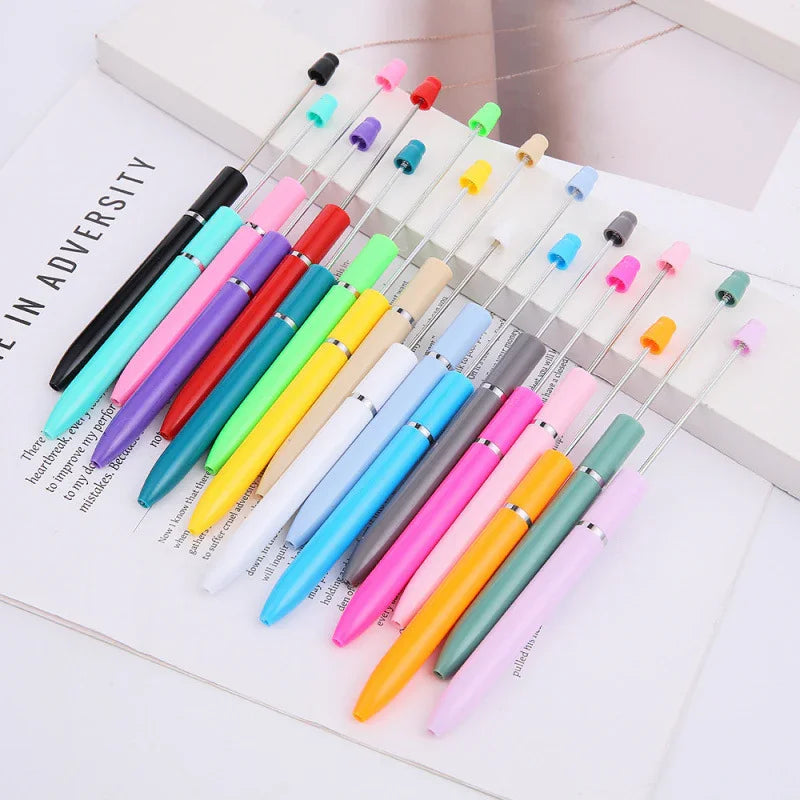 Long bead pen ins macaron puzzle cute grain pen