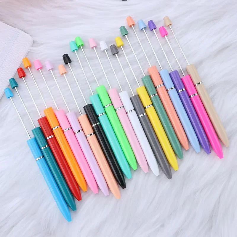 Long bead pen ins macaron puzzle cute grain pen
