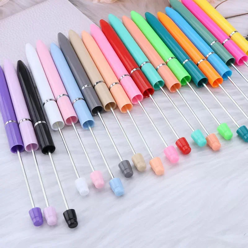 Long bead pen ins macaron puzzle cute grain pen