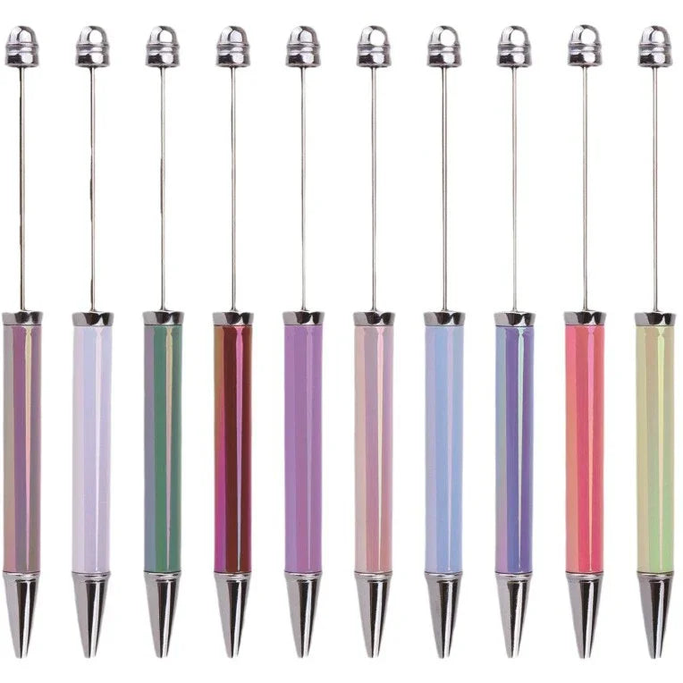 Colorful electroplating bead pen UV heat transfer handmade cute beads