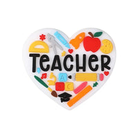 Dripping glue heart-shaped teacher
