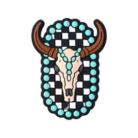Cow skull turquoise necklace