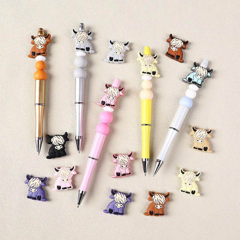 Cartoon yak silicone beads DIY loose beads