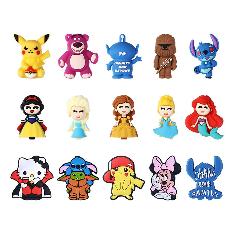 Cartoon Mickey 3D silicone beads beaded accessories jewelry DIY new glue beads