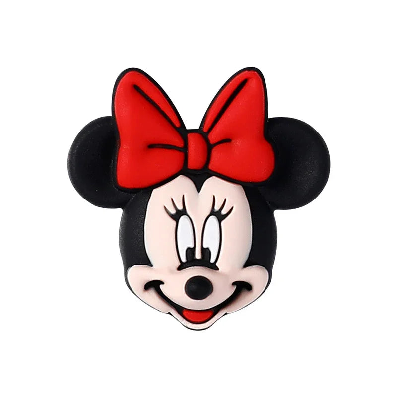 Cartoon Mickey 3D silicone beads beaded accessories jewelry DIY new glue beads