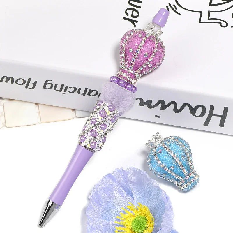 Gipsophila Crown Hot Air Balloon Sugar Beads Rhinestone Chain Drill Ball