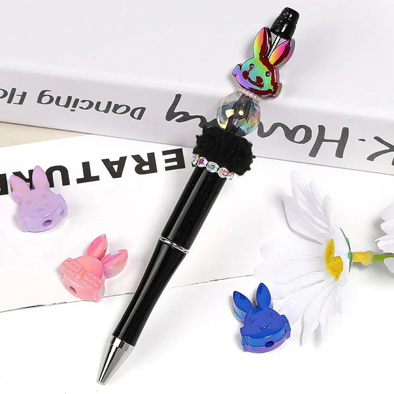 Punk Rabbit UV Electroplated Acrylic Vertical Hole Beads