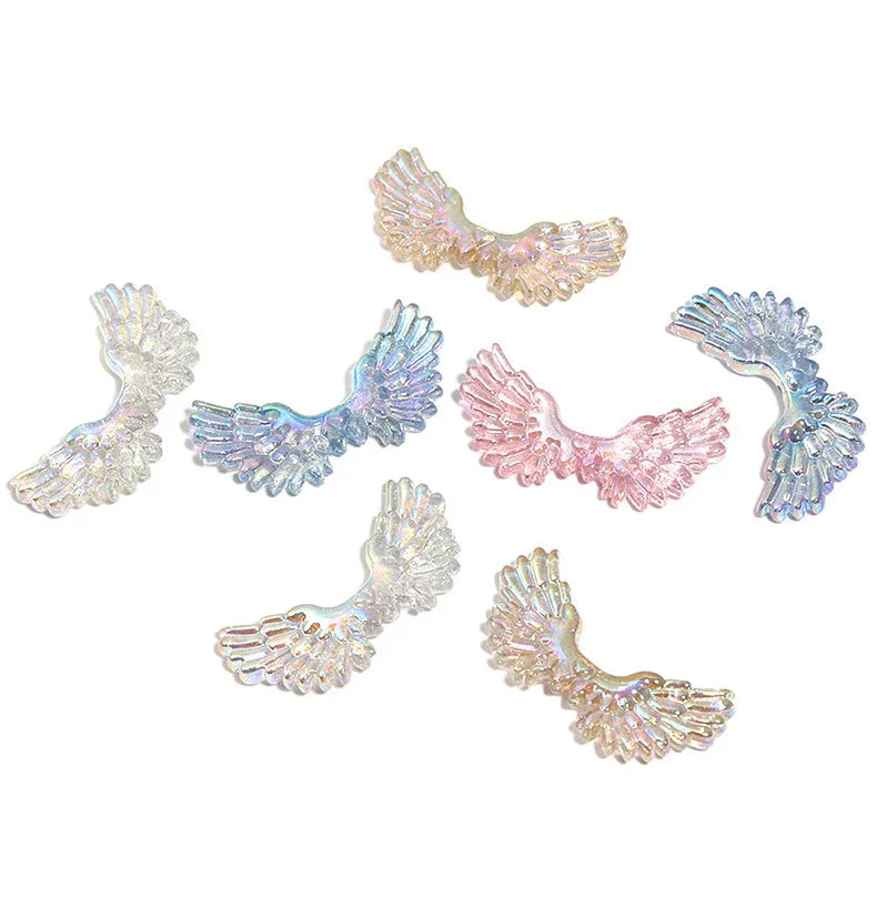 Luminous Resin Angel Wings Straight Beads