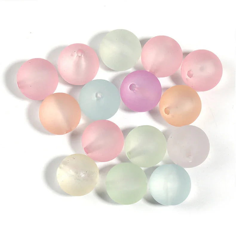 Acrylic UV plated color check beads disco beads 16MM
