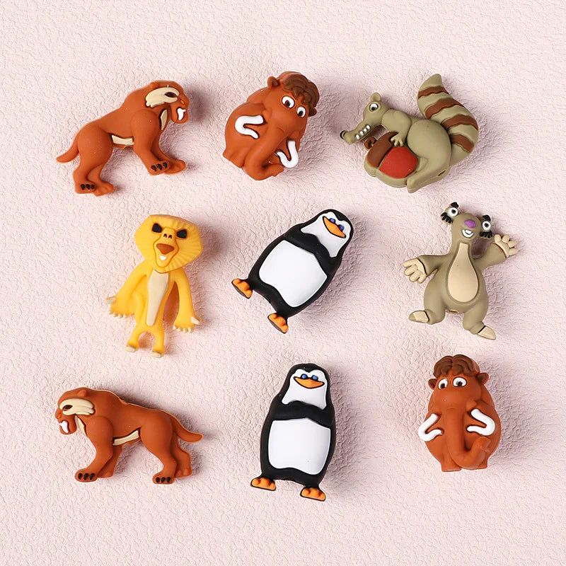 3D Silicone Beads Drop Gel Stereo Cartoon Animal Beads