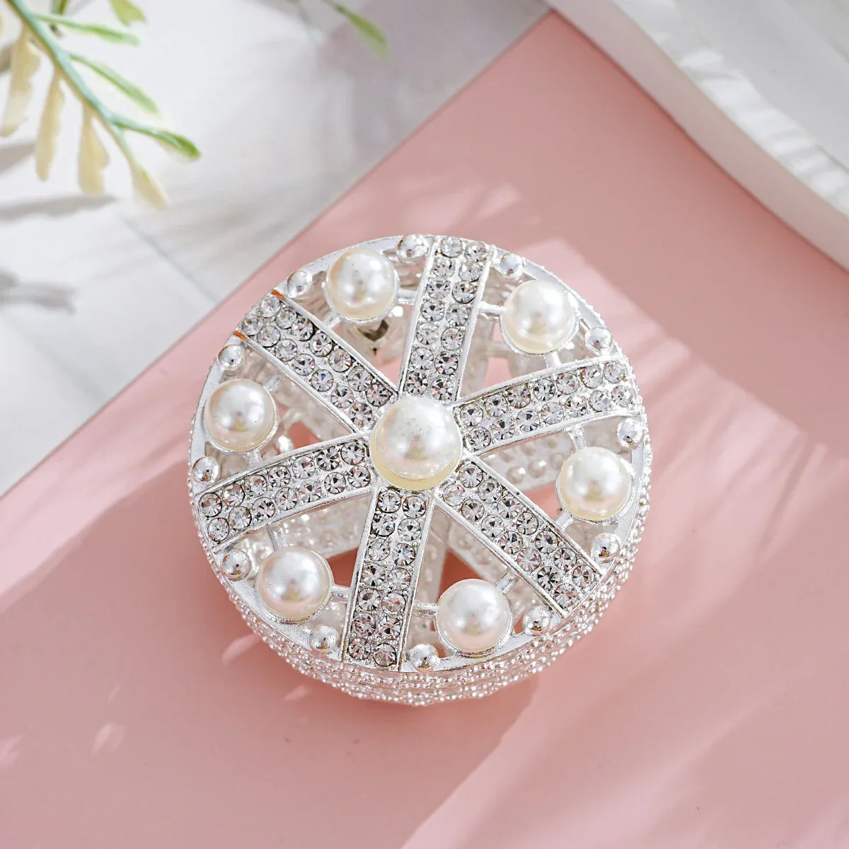 Silver Alloy Beads Large Crown Straight Bead