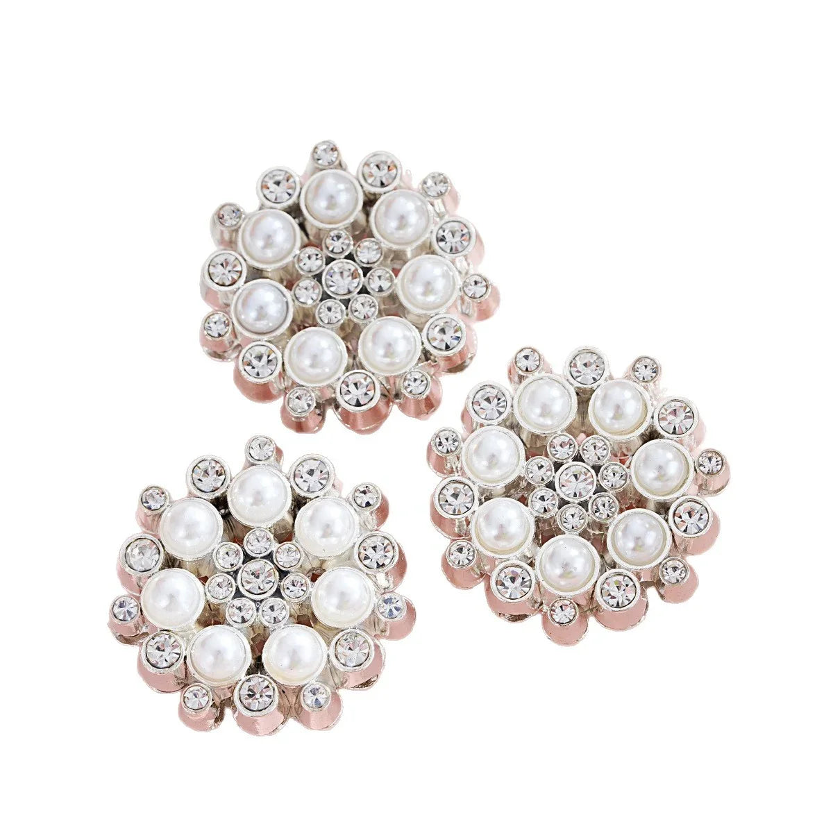 Luxury craft pearl snowflake straight hole beads