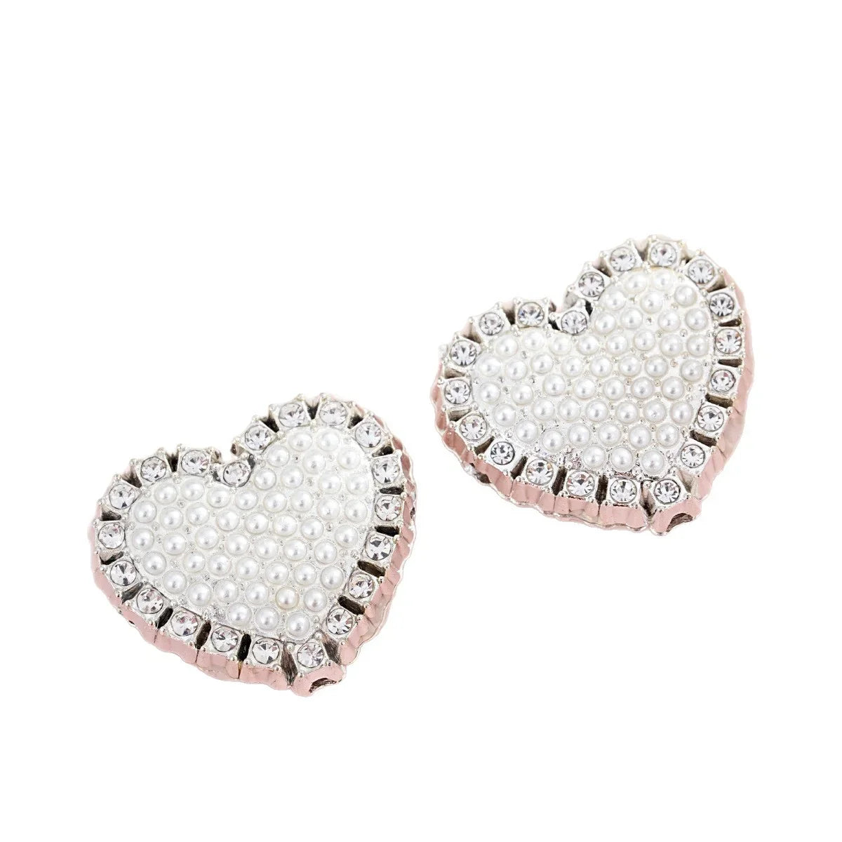 Alloy Full-diamond Love-shaped Beaded Pen