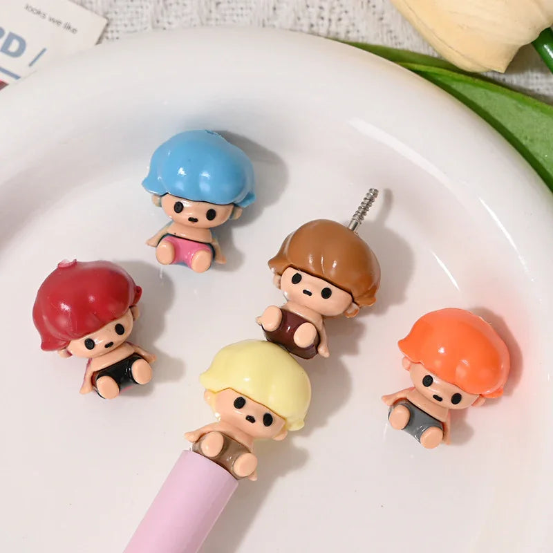 Cartoon Bubble Matt Sitting Little Sweet Bean Dimoo Rubber Beads