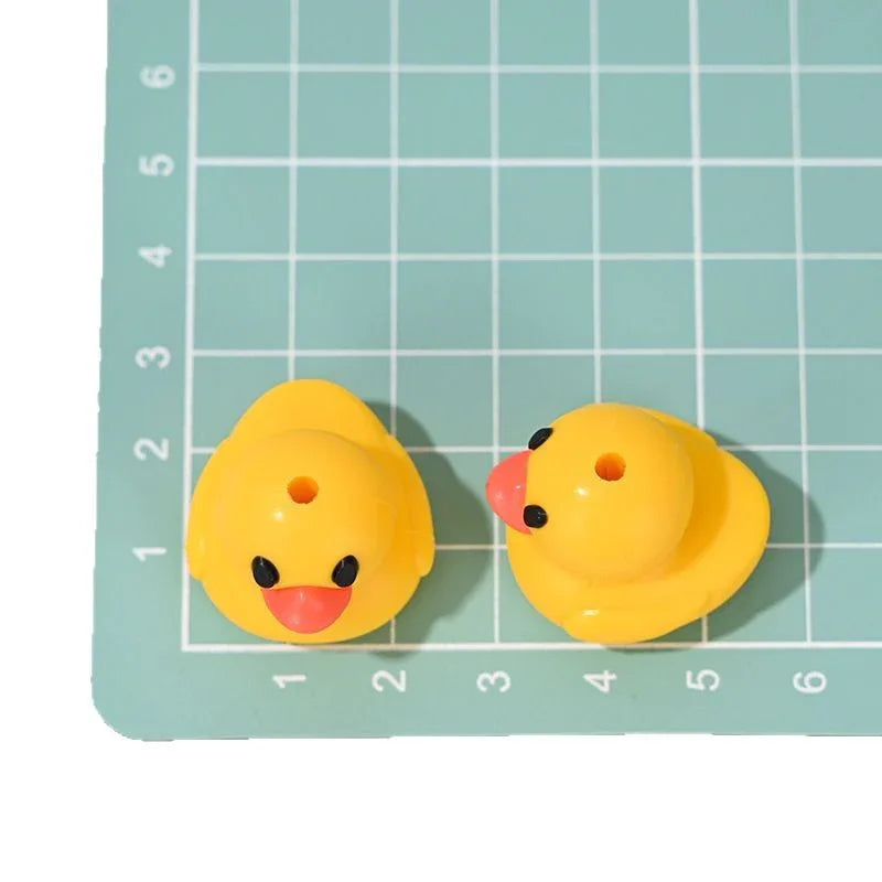 New Cute Three-dimensional Little Duck Rubber Beads