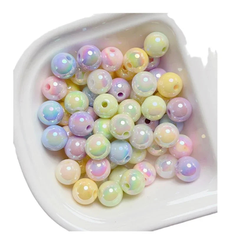 8-12mm Mabei Luminous Solid Straight Hole Beads