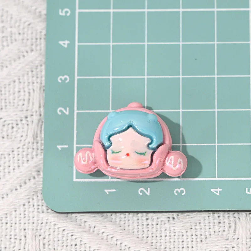 Cartoon Bubble Matt Adorable Grain SP Rab Cloth UV Plated Straight Hole Beads