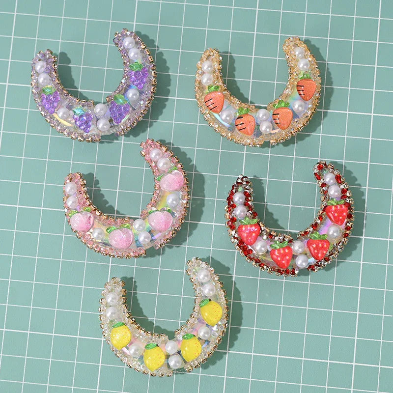 Handmade Fruit Moon Hole-shaped Beads