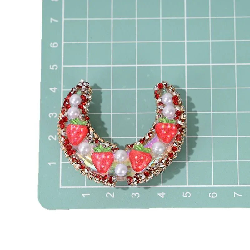 Handmade Fruit Moon Hole-shaped Beads