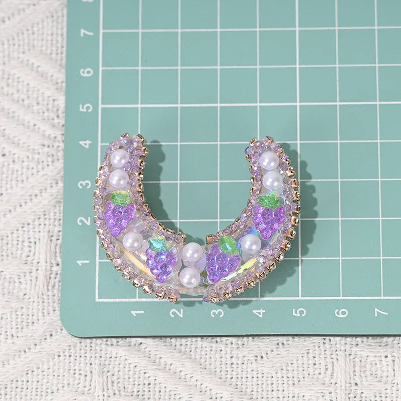 Handmade Fruit Moon Hole-shaped Beads